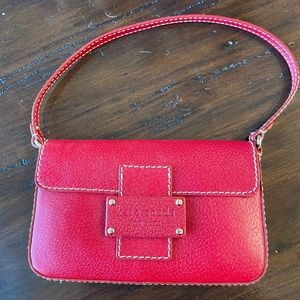Kate Spade small red leather purse GREAT CONDITION